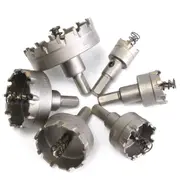 6Pcs 22 To 65Mm Carbide Drill Bits Hole Saw Cutter