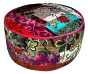Velvet Ottoman Pouf Bean Bag Coffee table Floor Cushion