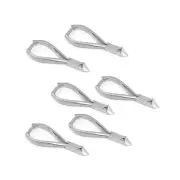 6-Pcs Toenail Nipper Clipper Toe Nails Cutter Moon Shape Clippers for Podiatrist