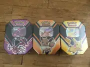 Pokemon Power V Tin set Pikachu Eevee Eternatus TCG