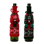 Christmas Wine Bottle Cover XmasThemed Tableware for Holiday Decoration