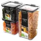 Food Storage Containers with Airtight Lids for Kitchen or Pantry Organization...