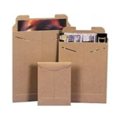 200 - 12 3/4x15" #4SFK Kraft Tab-Lock Original StayflatsÂ® Mailer - Chipboard