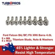 Titanium Turbo Charger Stud Kit For Ford Falcon XR6 BA/BF/FG Barra