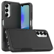 For Samsung Galaxy A35 5G 3in1 Case Drop Resistant Defender Tradies Hybrid Armor Heavy Duty Rugged Shockproof Tough Cover (Black)