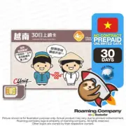 Vietnam 30 DAYS UNLIMITED DATA Travel Prepaid SIM card Roaming Hotspot 10GB4G