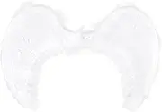 Elastic Shoulder Strap Natural Angel Wings, Feather Wing, Distinctive Children/Adult Stage Performance for Party Stage(White)