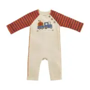 Mud Pie Kids OFF TO THE PATCH Tractor with Pumpkin Fall 1 Pc Boys Outfit