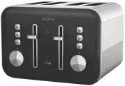 Sunbeam Simply Shine Black 4 Slice Toaster