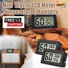 6 Pack Digital Thermometer Hygrometer, Temperature and Humidity Gauge Meter Moni