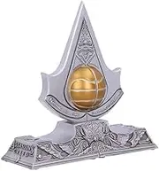 Nemesis Now Officially Licensed Assassin's Creed Apple of Eden Resin Bookends, Silver, 18.5cm