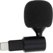 GALPADA 1Pc Bendable USB C Microphone for Mobile Phone Recording Live Streaming Gaming Compatible with Android Devices Plug and Play Design Includes Sponge Cover for Protection