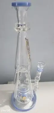 16.1/2" LOOKAH Original Design Glass Recycler Bong Water Pipe HOOKAH
