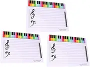 SEWACC Musical Stave Whiteboard 3pcs Erasable Note Board for Music Education Home School Use