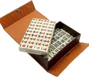 Traditional Mah Jong Game Set 144 Chinese Tiles Mahjong