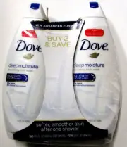 Dove Deep Moisture Nourishing Body Wash Softer Smoother Skin 14.5 oz. NEW (LJC)