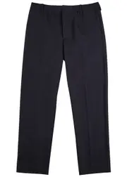 NN07 Billie Tapered Cotton-blend Trousers - Navy - 30 (W30 / S) 30 (W30 / S)