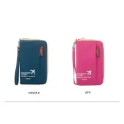 MSQUARE multinational colorful traveling passport wallet bag short version-pink