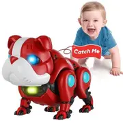 Baby Toys Musical Light Crawling Walking Robot Dog Toy for Girl Boy Toys,Baby Musical Toy Sound Toys Birthday Present Gifts for Kids Toddler