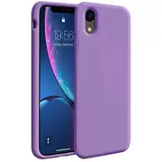 ZUSLAB iPhone XR Case Nano Silicone Shockproof Gel Rubber Bumper Protective Cover for Apple 2018 - Purple