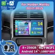 For 2012-2015 Holden Malibu Android 14 Car Stereo CarPlay GPS Head Unit SWC 256G