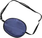 Anneome Eye Patches Silk Eye Mask Navy Blue Lazy Eye Training Single Eye Mask Elastic Strap
