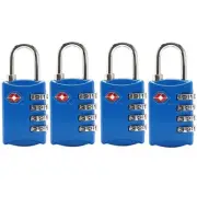 4x TSA Approved 4 Dial Combination Suitcase Luggage Security Padlock Travel Lock