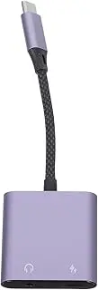 Vaguelly C to Audio Portable USB C Headphone Converter for Quick Charging and Versatile Audio Use Compatible with Phone and Laptop Lightweight Design for