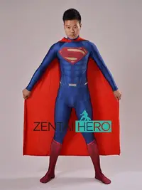在飛比找Yahoo!奇摩拍賣優惠-極致優品 實拍 印染超人連體緊身衣 Superman Cos