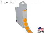 Color Coding Labels-Neon Orange Color 2" Round 1000 Stickers - Dispenser Box