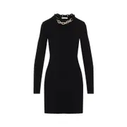 [Rabanne] Rabanne-Black Silk Mini Dress-Donna XS STAND