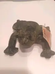 Vintage Russ Berrie Flemington Frog Toad Plush Stuffed Bean Bag Toy Animal