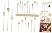 Set of 18 Gold Candle Holders, Elegant Taper Candlestick Holders for 18 Pack