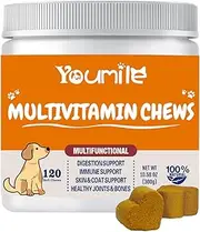 Multivitamin Supplement Chews for Dogs – Complete Nutritional Support for Healthy Joints, Strong Immune System, and Shiny Coat – Delicious and Vet-Formulated