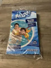 Pool Flotation Childrens Inflatable Armbands H20 Go Pineapple Ages 3-6 1 Pair