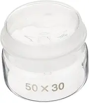 Healeved Glass Weighing Can for Laboratory High Borosilicate Glass Storage Jar Sample Holder Easy to Clean Multipurpose Weighing Container for Experiments and Research