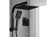 Cefito 8'' Rain Shower Head Set Handheld Square High Pressure Mixer Tap Black
