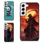 For Samsung Galaxy Z Fold Flip 3 4 5 6 grim reaper sharpens scythe Case Friendly