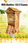 MINi Full Set Beehive Flw-oing House Hive Box House+10x Bee Auto Honey Frames Au