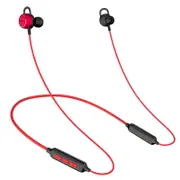 X2 Wireless Stereo bluetooth Gaming Neckband Earphone In-ear Sports Headset With Mic RED COLOR