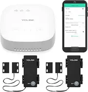 YoLink LoRa Smart Outdoor Contact Sensor & SpeakerHub Starter Kit: SpeakerHub Audio hub, (2) Gate & Shed Door Sensors, Email/SMS/Push Alerts, 1/4 Mile Open Air Range, Alexa, IFTTT, Home Assistant