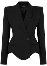 Mugler Twill Blazer - Black - 36 (UK8 / S) 36 (UK8 / S)