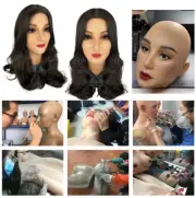 CDS Silicone Female Mask Headwear Headgear Full Head Cover For Crossdresser