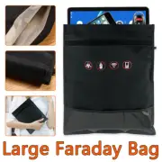 Large Faraday Bag RFID Signal Blocking Shielding Pouch Cell Wallet Phone Blocker