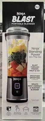 Ninja Blast Portable Blender On-The-Go 18oz Compact Quiet Smoothies (0292) - NEW