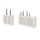 Wall-Mounted WiFi Router Storage Box - Elegant Cable Organizer for Home2170
