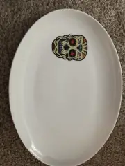 Alani Sugar Skull Oval Serving Platter s 12 1/4" X 10” x 1" set of 4