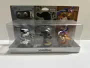 Nintendo Super Smash Bros ROB Mr. Game & Watch Duck Hunt Retro 3 Pack Amiibo