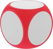 Yardwe Large Foam Dice Giant Blank Dice 10cm Write On Wipe Off Red Dry Erase Block Cube for Games, Party, Classroom, Teaching 1PCS (Red)