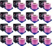 16 Pink Barrier Film Tape, Dental, Adhesive Lab 2400 4" x 6" (Case of 16 Rolls)
